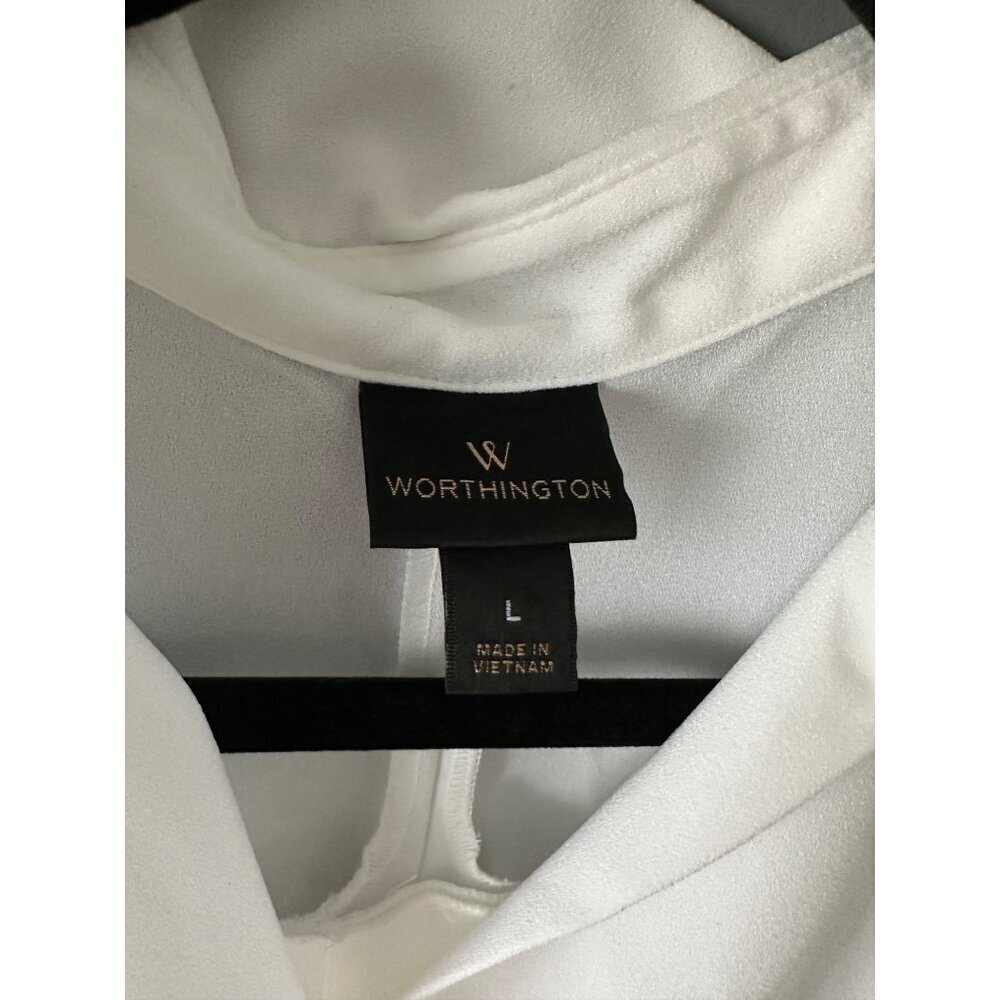 Worthington Women's Short Sleeve Flowy Top Fairycore Summer Top lightweight Y2K - Picture 2 of 9